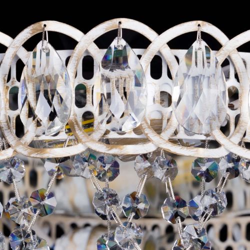 Люстра Каскад Ажур белая в Самаре Гусь Хрустальный