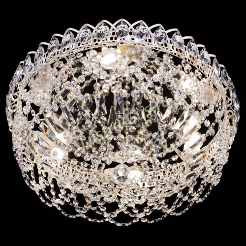 Люстра Каскад Ажур белая в Самаре Гусь Хрустальный