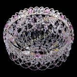 Люстра Каскад Ажур Розовая белая в Самаре