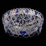 Люстра Каскад Ажур Синяя белая в Самаре