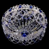 Люстра Каскад Ажур Синяя белая в Самаре