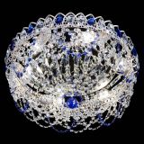 Люстра Каскад Ажур Синяя белая в Самаре