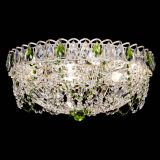 Люстра Каскад Ажур Зеленая белая в Самаре