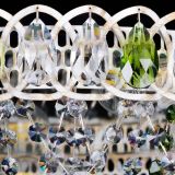 Люстра Каскад Ажур Зеленая белая в Самаре