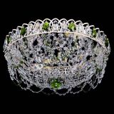 Люстра Каскад Ажур Зеленая белая в Самаре