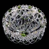 Люстра Каскад Ажур Зеленая белая в Самаре