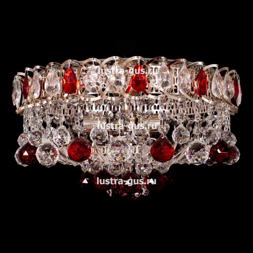 Люстра Катерина Шар Журавлик зеленая в Самаре Гусь Хрустальный