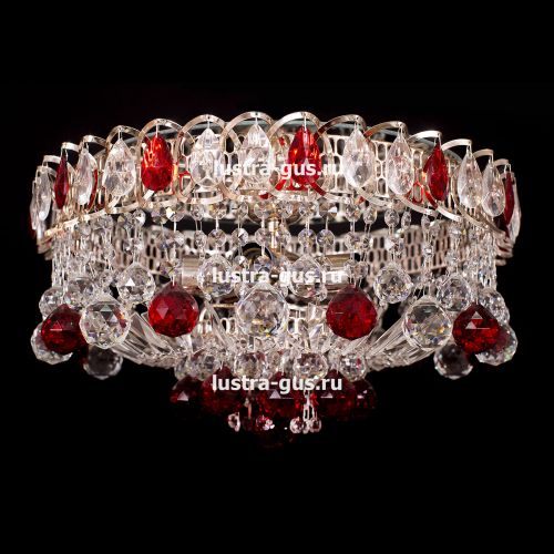 Люстра Катерина Шар Журавлик зеленая в Самаре Гусь Хрустальный