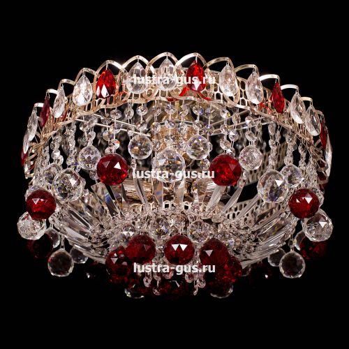 Люстра Катерина Шар Журавлик зеленая в Самаре Гусь Хрустальный