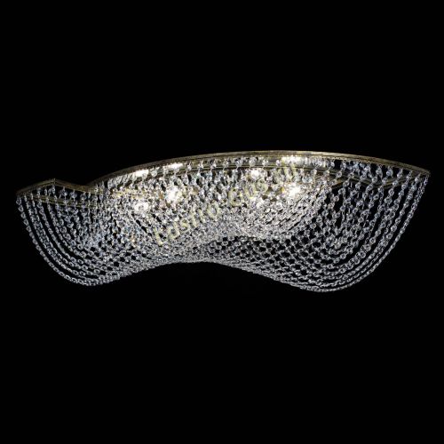 Люстра Хрустальная Волна под бронзу в Самаре Гусь Хрустальный