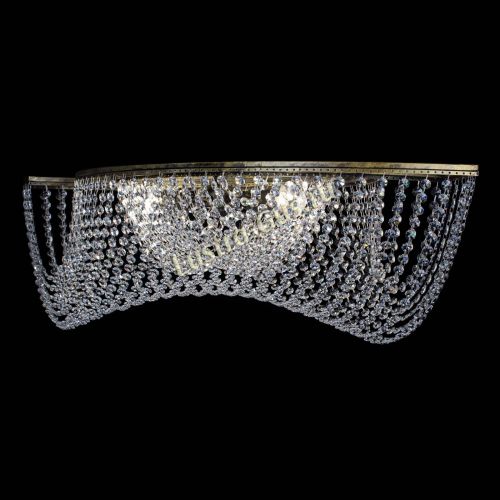 Люстра Хрустальная Волна под бронзу в Самаре Гусь Хрустальный