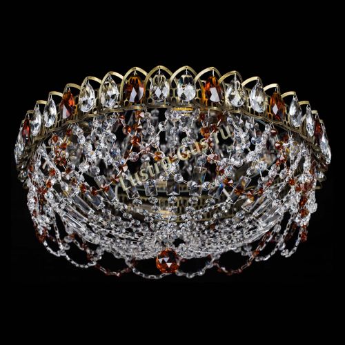 Люстра Хрустальный Каскад Ажур под бронзу Чайная в Самаре Гусь Хрустальный