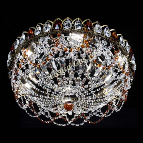 Люстра Хрустальный Каскад Ажур под бронзу Чайная в Самаре Гусь Хрустальный