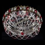 Люстра Хрустальный Каскад Ажур под бронзу Красная в Самаре