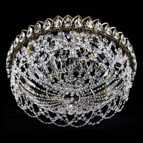 Люстра Хрустальный Каскад Ажур под бронзу в Самаре Гусь Хрустальный