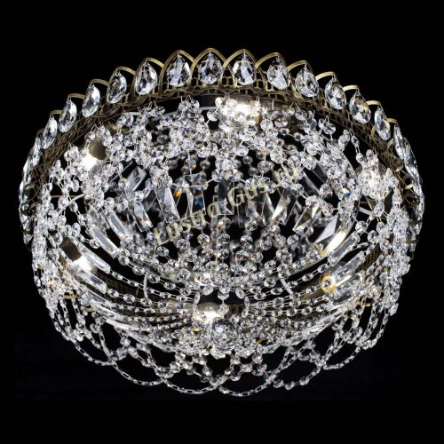 Люстра Хрустальный Каскад Ажур под бронзу в Самаре Гусь Хрустальный