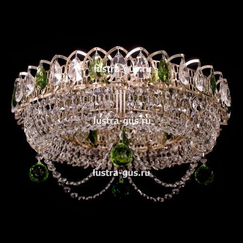 Люстра Кольцо Блин Цветная в Самаре Гусь Хрустальный