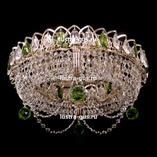 Люстра Кольцо Блин Цветная в Самаре Гусь Хрустальный