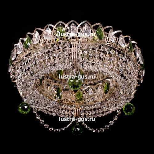 Люстра Кольцо Блин Цветная в Самаре Гусь Хрустальный