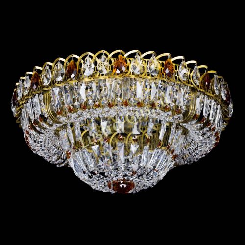 Люстра Кольцо Классика Пластинка чайная под бронзу в Самаре Гусь Хрустальный