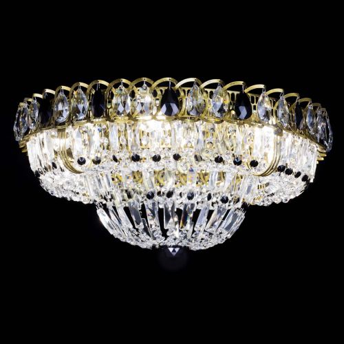 Люстра Кольцо Классика Пластинка черная под бронзу в Самаре Гусь Хрустальный