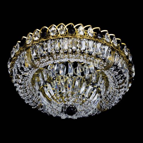 Люстра Кольцо Классика Пластинка черная под бронзу в Самаре Гусь Хрустальный