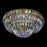 Люстра Кольцо Классика Пластинка фиолетовая под бронзу в Самаре