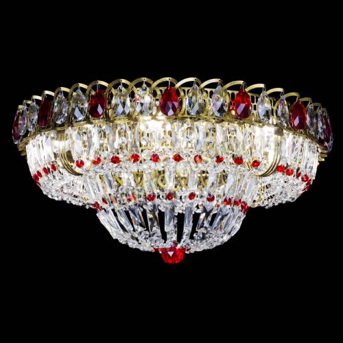 Люстра Кольцо Классика Пластинка красная под бронзу в Самаре Гусь Хрустальный