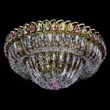 Люстра Кольцо Классика Пластинка розовая под бронзу в Самаре