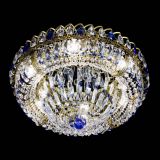 Люстра Кольцо Классика Пластинка синяя под бронзу в Самаре