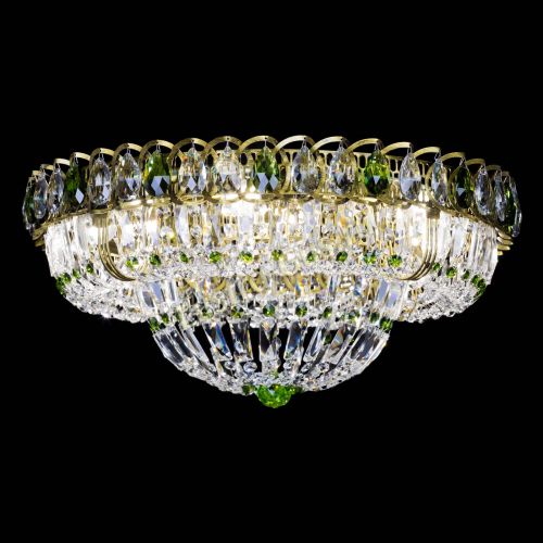 Люстра Кольцо Классика Пластинка зеленая под бронзу в Самаре Гусь Хрустальный