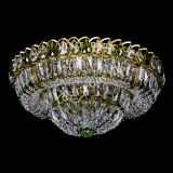 Люстра Кольцо Классика Пластинка зеленая под бронзу в Самаре