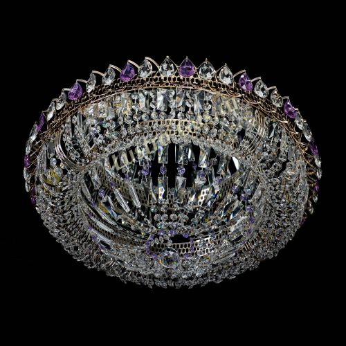 Люстра Кольцо Классика Пластинка фиолетовая в Самаре Гусь Хрустальный