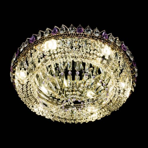 Люстра Кольцо Классика Пластинка фиолетовая в Самаре Гусь Хрустальный