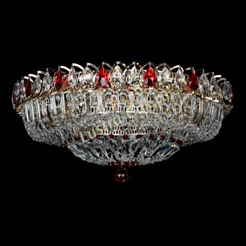 Люстра Кольцо Классика Пластинка красная в Самаре Гусь Хрустальный