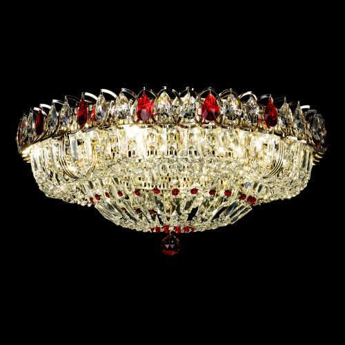 Люстра Кольцо Классика Пластинка красная в Самаре Гусь Хрустальный