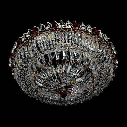 Люстра Кольцо Классика Пластинка красная в Самаре Гусь Хрустальный