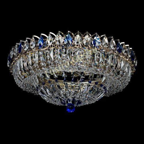 Люстра Кольцо Классика Пластинка синяя в Самаре Гусь Хрустальный