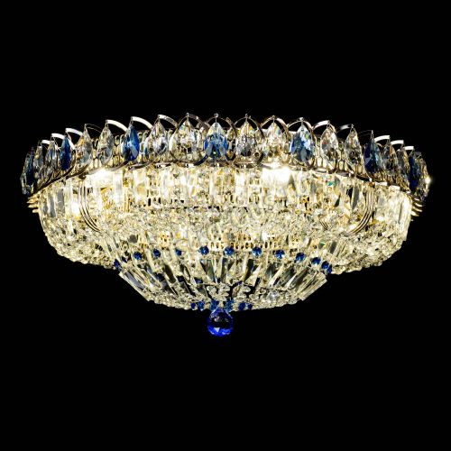 Люстра Кольцо Классика Пластинка синяя в Самаре Гусь Хрустальный