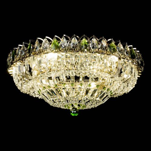 Люстра Кольцо Классика Пластинка зеленая в Самаре Гусь Хрустальный