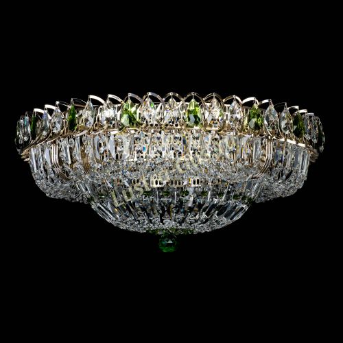 Люстра Кольцо Классика Пластинка зеленая в Самаре Гусь Хрустальный