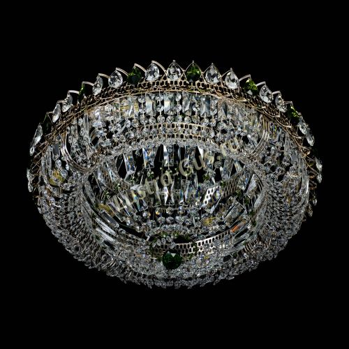 Люстра Кольцо Классика Пластинка зеленая в Самаре Гусь Хрустальный