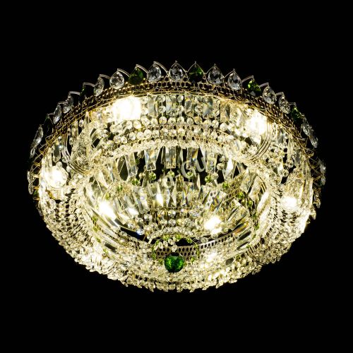 Люстра Кольцо Классика Пластинка зеленая в Самаре Гусь Хрустальный