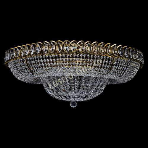 Люстра Кольцо Классика 10 ламп под бронзу в Самаре Гусь Хрустальный