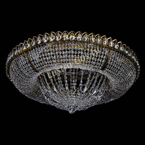 Люстра Кольцо Классика 10 ламп под бронзу в Самаре Гусь Хрустальный