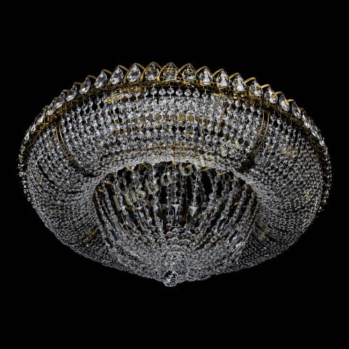 Люстра Кольцо Классика 10 ламп под бронзу в Самаре Гусь Хрустальный