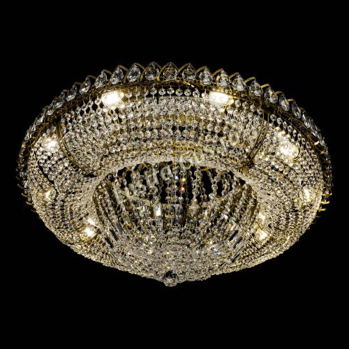 Люстра Кольцо Классика 10 ламп под бронзу в Самаре Гусь Хрустальный