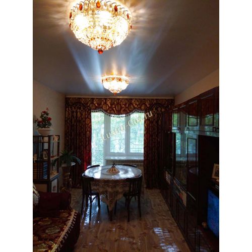 Люстра Кольцо Классика чайная в Самаре Гусь Хрустальный