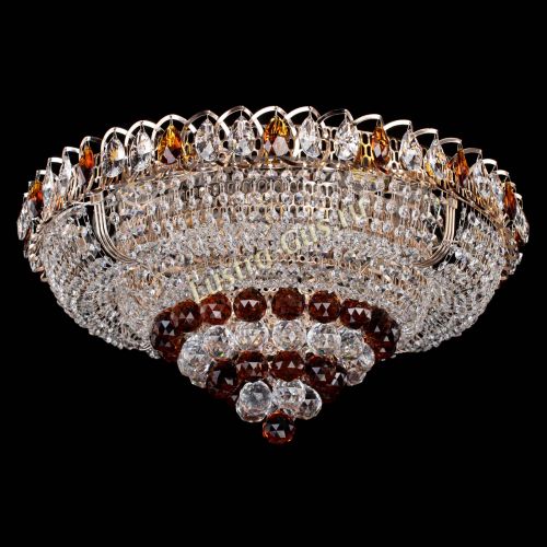 Люстра Кольцо пирамида шар 40 мм чайный в Самаре Гусь Хрустальный