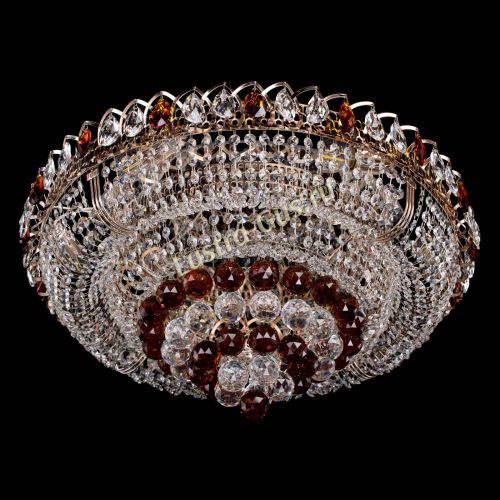 Люстра Кольцо пирамида шар 40 мм чайный в Самаре Гусь Хрустальный